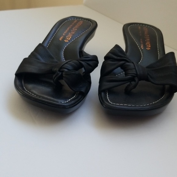 Donald J. Pliner black Leather Sandals Italy - Picture 2 of 8
